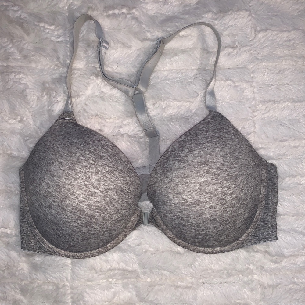 Front closure razor back push up bra